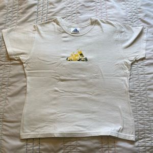 “adidas” Logo Cropped Top, Size “Medium”